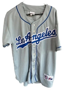 Majestic  Los Angeles Dodgers Gray Road Jersey Size L - Picture 1 of 3