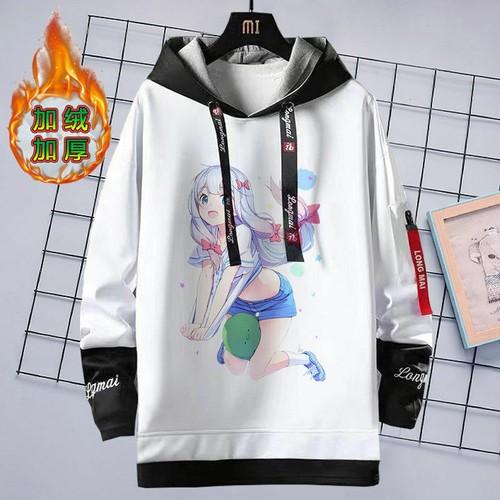 VETEMENTS Felpa con cappuccio Eromanga Sensei Anime pullover con cappuccio pullover cappotto