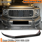 For Mercedes G-Class W463 W464 G63 Amg 19+ Real Carbon Front Bumper Lip Spoiler