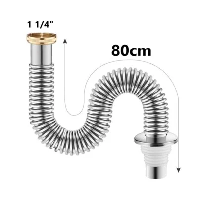 Stainless steel siphon sink drain set sink drain hose 1 pc - Image 1 of 2