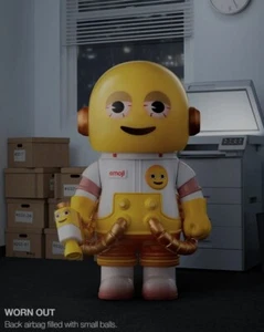 MEGA SPACE MOLLY 100% × emoji™ Series-(Worn Out)-Popmart-US- UNOPENED - Picture 1 of 5