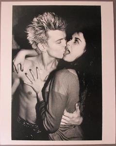 Billy Idol 8" x 10" glänzend schwarz & weiß Promo Foto mit Demi Moore! - Bild 1 von 1
