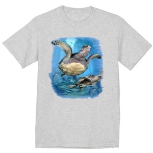 Sea Turtles T-shirt Nature Wildlife Marine Life Aquarium Ocean Animals - Picture 1 of 1