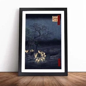 New Years Eve Foxfires Asian Utagawa Hiroshige Wall Art Print Framed Picture - Picture 1 of 9