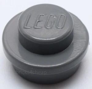 Lego 30x Placa Gris Azulado Oscuro Redonda 1 x 1 Lado Recto - Imagen 1 de 1
