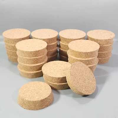 Tapón de corcho cónico cónico 28 piezas lote 3,25”-2,75” diámetro superior-inferior 13/16” H Foto 1 de 4