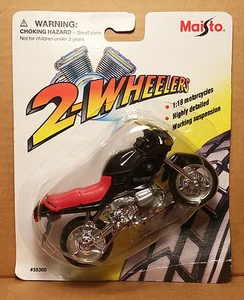 MAISTO Die-Cast- 1/18 Scale Motorcycle Black/Red BMW R1100RS detailed replica - Picture 1 of 3