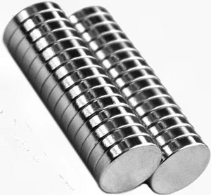 10 mm x 2 mm Disc - Neodymium Rare Earth Magnet, Grade N48 - Picture 1 of 1