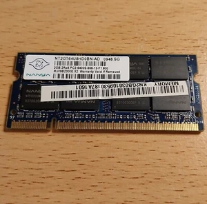 Asus EeePc 1001PX Memory Ram NANYA 2GB PC2-6400S - Picture 1 of 3