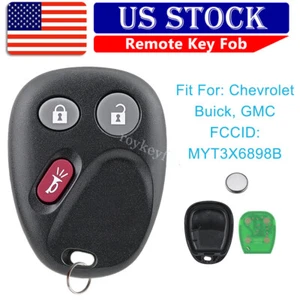 Llavero remoto sin llave GMC Envoy Chevrolet Trailblazer 2002-2009 3 botones - Imagen 1 de 8