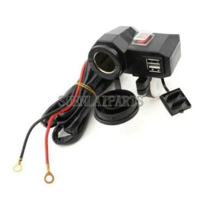 Cargador USB impermeable encendedor de cigarrillos para Yamaha V Star 650 950 1100 1300 Foto 1 de 4