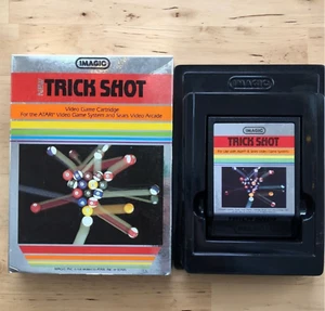 Trick Shot (Atari 2600, 1982) Auténtico Cartucho y Caja Imagic Sears - Imagen 1 de 4
