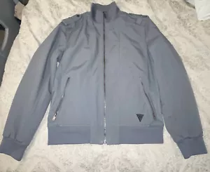 Guess Men’s Grey Zipper Jacket Size M - Picture 1 of 6