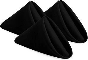 Set of 12 Cloth Napkins 20x20 Inches Dinner Table Napkins for Wedding Parties - Picture 1 of 9