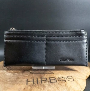 Calvin Klein Card Wallet Long Card Holder Wallet Black - Picture 1 of 5