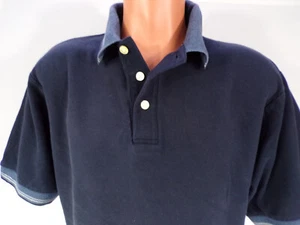 Vintage Arnold Palmer 100% Baumwolle Poloshirt Herren Mittelblau S/S 3 Knöpfe E25 - Bild 1 von 8