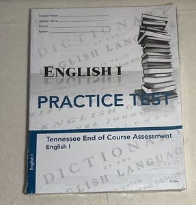 Tennessee ENGLISH I End of Course Assessment PRACTICE TEST Paperback - Picture 1 of 2