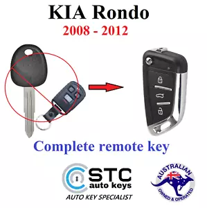 Kia Rondo Complete All in 1 Remote Transponder Flip key 2008 2009 2010 2011 2012 - Picture 1 of 10