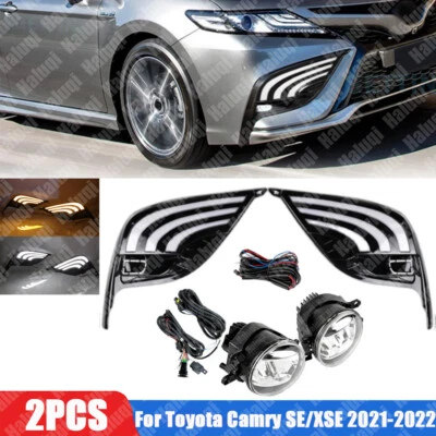 For Toyota Camry SE/XSE 2021+ LED Daytime Running Lights DRL + Fog Lamp Assembly - Image 1 of 4