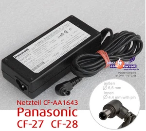 NETZTEIL PANASONIC TOUGHBOOK CF-27 CF-28 CF-AA1643 PIN IN DER MITTE POWER SUPPLY - Picture 1 of 1