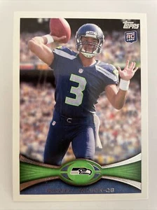 Russell Wilson ROOKIE CARD 2012 Topps Football RC 165 - Foto 1 di 6