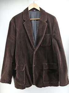 Abrigo deportivo informal grande GAP Y2K de algodón marrón con cordón de pana para hombre - Imagen 1 de 17