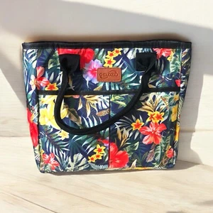 Bolsa refrigeradora aislada con estampado floral de 10,5” X 6” X 9” bolsa mediana refrigeradora - Imagen 1 de 2