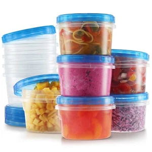 Twist Top Soup Storage Containers with Lids [16 Oz - 10 Pack] Reusable Freeze... - Picture 1 of 7