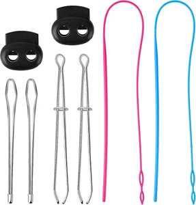 8Pcs Drawstring Threader Tool Set,Flexible Drawstring Threaders Plastic Drawstri - Picture 1 of 12