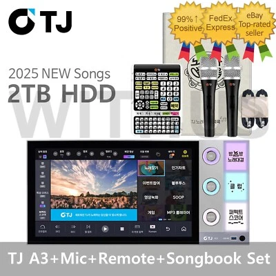TJ Taijin Media A3 21.5" Touch Screen Karaoke Machine+Wired Mic+Remote+Songbook - Image 1 of 4