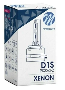 M-Tech Xenon HID D1S 6000K Car Headlight Bulb Ice White Light (Single) - Picture 1 of 2