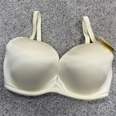Wonderbra Vintage Satin Push-Up Plunge Bra Style 7260 34DD Wonderboost - Image 1 of 4