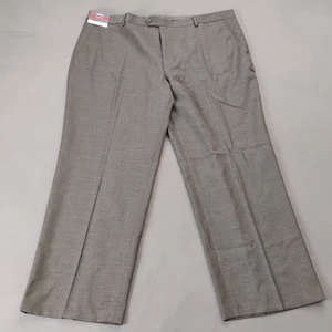 Stafford Super Anzug feine Wollmischung Hose Herren Größe Big Tall 46 x 30 grau neu mit Etikett $ 115 - Bild 1 von 16