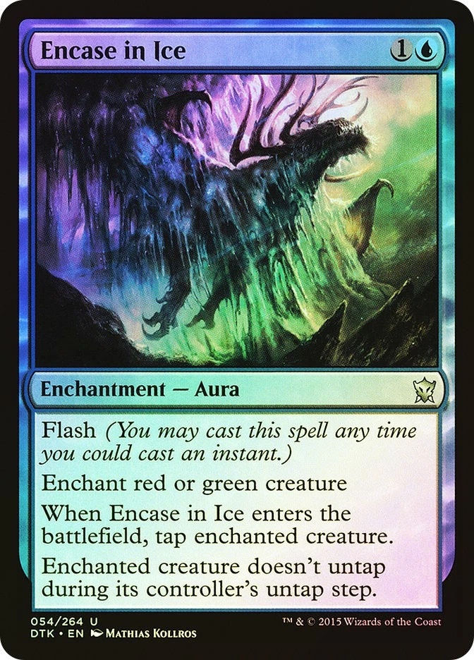 MTG FOIL Encase in Ice  - Dragons of Tarkir #054 - Image 1 of 1
