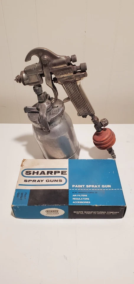 Sharpe Model 75 Paint Spray Gun, Model 450 Paint Canister, Binks Metering Valve - Image 1 of 4