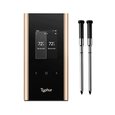 Typhur Sync Gold Dual Wireless Thermometer with 2 Probes & Smart Base Model WT05 - Image 1 of 4