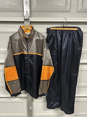 Sudadera vintage Reebok para hombre XXL azul naranja cortavientos años 90 nueva con etiquetas #16 Foto 1 de 4