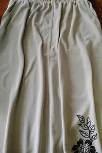 VTG K Wear By Koret Pull Woman Sz.XL Light Green Elastic Waist Pocketed Skirt - Picture 1 of 8