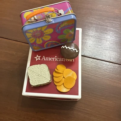 American Girl Doll Julie's School Lunchbox Set In Box Missing Bottle - Image 1 of 4