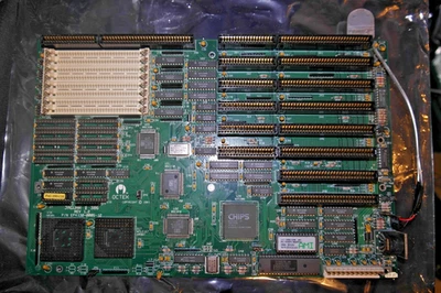 Octek JAGUAR II 386 1.2 AT motherboard SIMM ISA CHIPS/SiS WORKING - Image 1 of 4