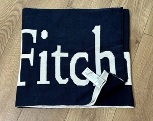 Abercrombie & Fitch Strickpullover Schal, 65" x 15" marineblau und weiß, Unisex - Bild 1 von 11