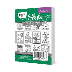 HUNKYDORY - PAPER ART - POCKET PAD - 64 X A7 - 16 DESIGNS OF 4 OF EACH - Picture 1 of 2