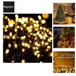 Luci di Natale da Esterno, 18M 750 LED Bianco Caldo Cluster Catena Luminosa Elettricità... - Foto 1 di 13