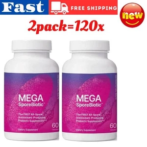 2PK Mega SporeBiotic Natural Probiotic Supplement,$HighPotency Microbiome$Health - Picture 1 of 12