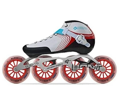 Falta eje de 1 rueda - Patines Bont tamaño 8,5 patinaje de velocidad en línea carreras GT4 2PT Foto 1 de 4