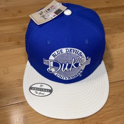 The Game Duke Blue Devils Circle Logo Retro VTG Script Snapback Hat Cap NCAA - Image 1 of 4
