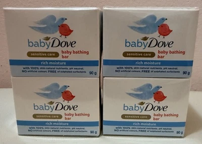Baby Dove Sensitive Care Rich Moisture Soap Pack Of 2 (8 Bars 90g Ea) - Image 1 of 4