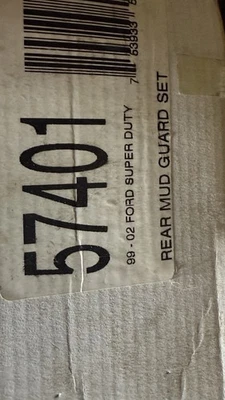 Juego de guardabarros Husky Liners negro para Ford F250 02 Foto 1 de 2