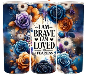 Vaso de viaje aislado de 20 oz inspirador afirmaciones motivacionales positivas - Imagen 1 de 3