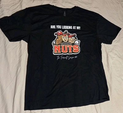 Camiseta Modesto "Are You Looking At My" Nuts 2025 Temporada Final XXL Nueva Milb  Foto 1 de 4